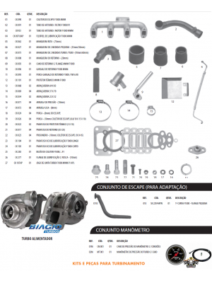 Kit Turbo F1000 F4000 Até 92 Motor MWM D229-4 225-4 226-4