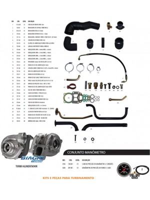 Kit Turbinamento Trator Ford New Holland 7830 8030 Turbo Apl