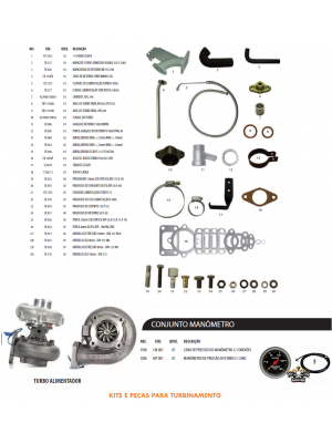 Kit Turbinamento Trator Agrale 5075 5085 Mwm 229 Turbo Garret