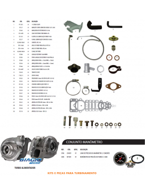Kit Turbinamento Trator Agrale 5075 5085 Mwm 229 Turbo Apl Kit Turbinamento Trator Agrale 5075 5085 Mwm 229 Turbo Apl