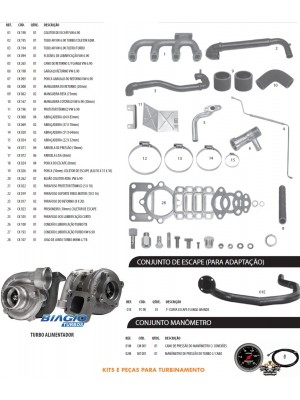 Kit Turbinamento Caminhão 6.90 / 6.90s / 7.90 Mwm 229-4 Kit Turbinamento Caminhão 6.90 / 6.90s / 7.90 Mwm 229-4