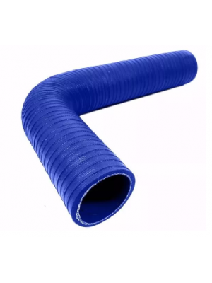 Mangueira silicone azul 2" em  L 