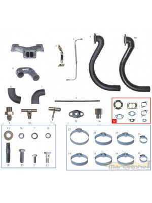 Kit Turbo D20 Maxion S4 com Turbo Garret Kit Turbo D20 Maxion S4 com Turbo Garret