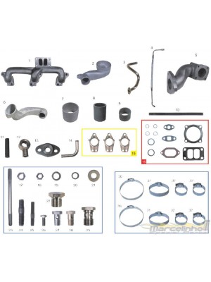 Kit Turbo Toyota OM 364 / mb709 com turbo Garret